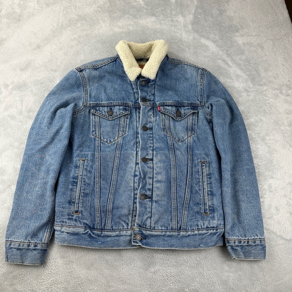 Levi’s Sherpa Denim Jacket Men’s Size Small